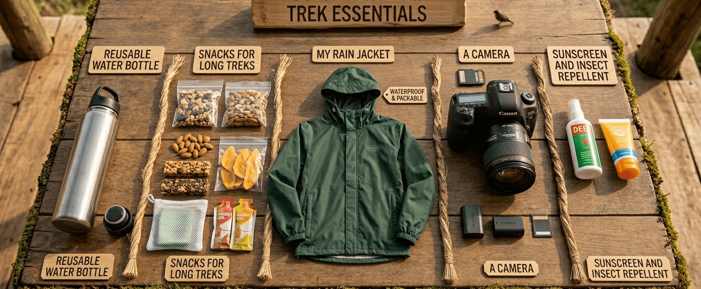 packing list for gorilla trekking with kids — boots gloves waterproof jacket