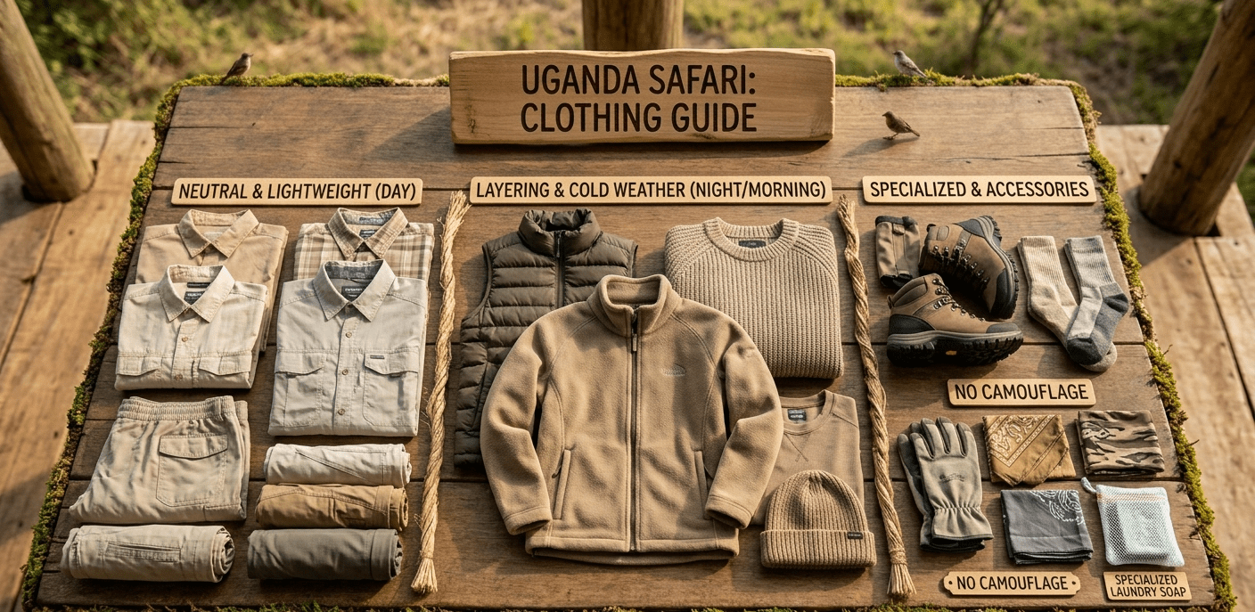 uganda safari clothing guide