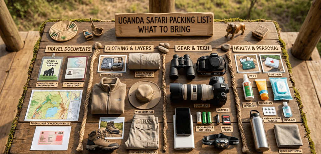 uganda safari parking list
