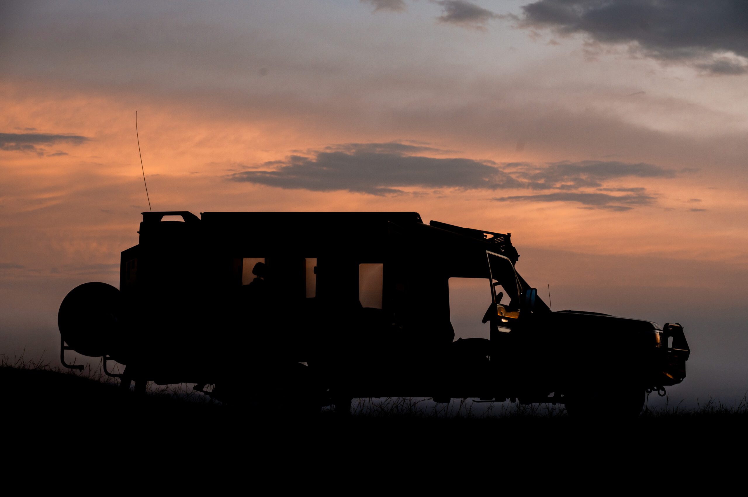 Safari fleet at night