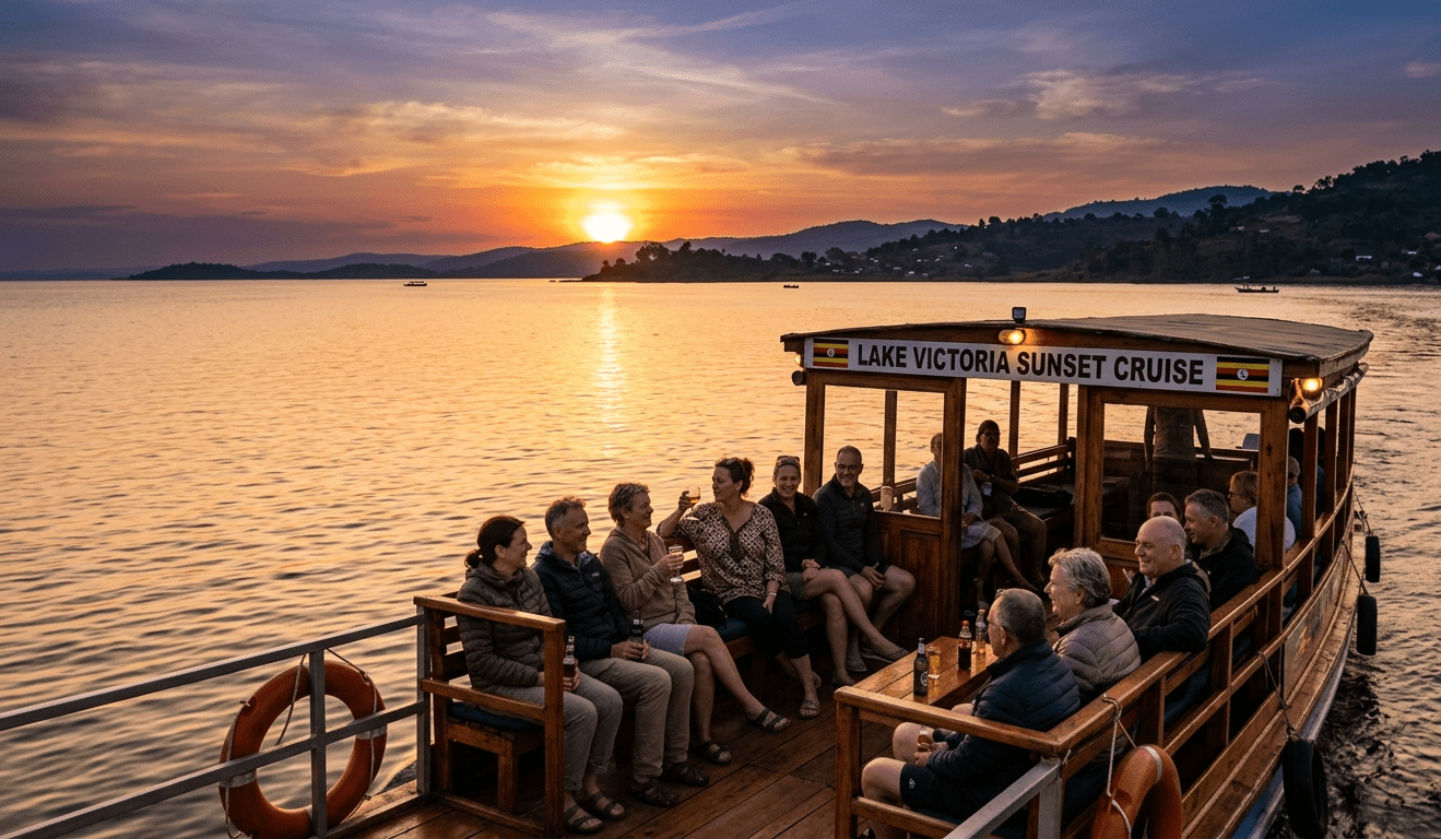 lake victoria sunset-cruise uganda