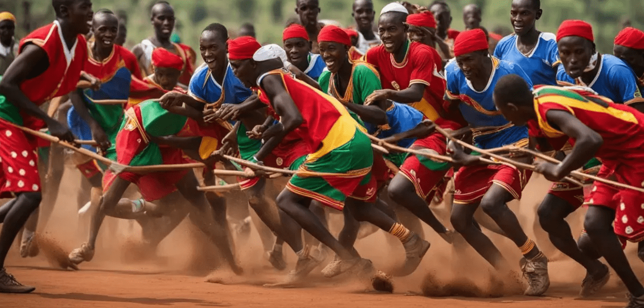 Group of Intore dancers showcasing Burundian dance