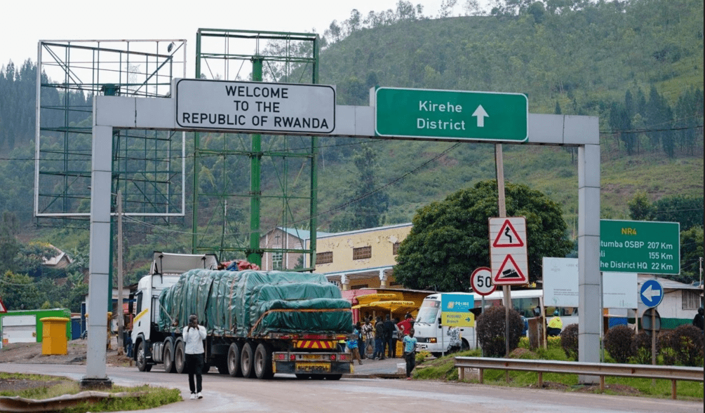 the boarder of burundi and rwanda