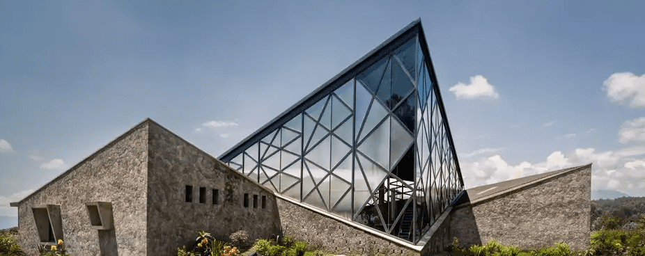 a modern building in burundi